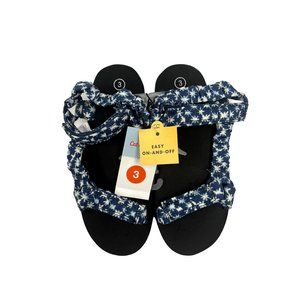 Cat & Jack Girls Blue/White Slingback Sandal
